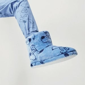 Zapatilla de casa tipo bota Snoopy