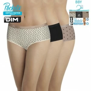 Culotte cinturilla goma vista pack 3 l&iacute;nea pockets