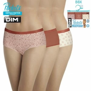 Culotte cinturilla goma vista pack 3 l&iacute;nea pockets