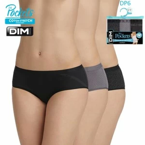 Culotte cinturilla goma vista pack 3 l&iacute;nea pockets