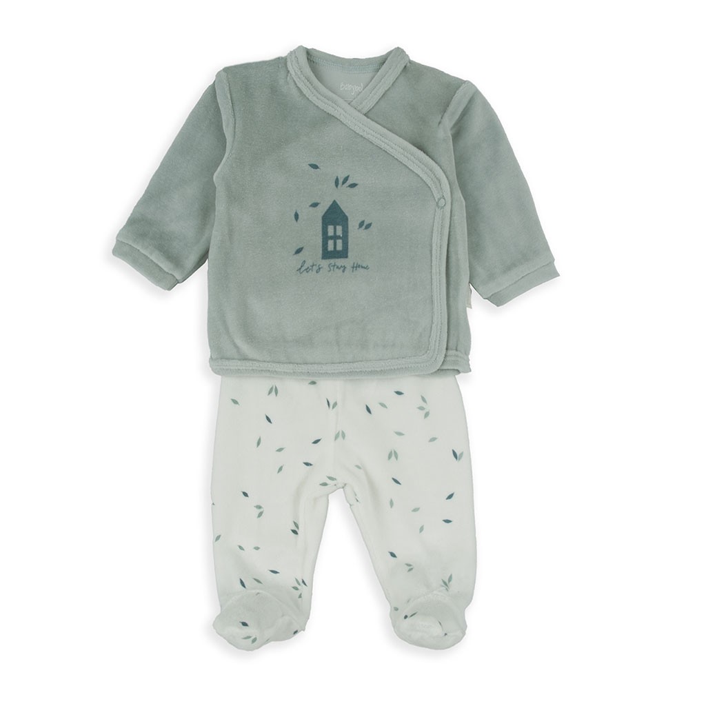 Pijama largo bebé dos piezas estampado
