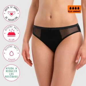 Braguita menstrual para flujo abundante plumeti
