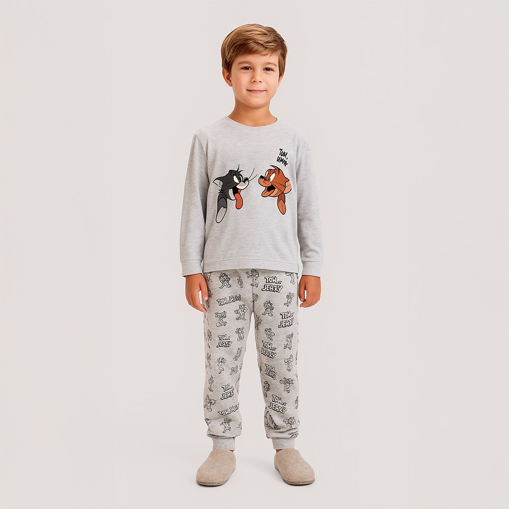 Pijama infantil manga larga Tom y Jerry
