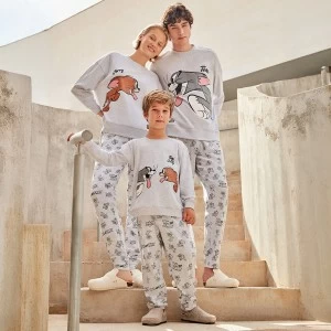 Pijama infantil manga larga Tom y Jerry