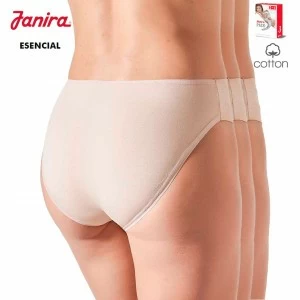 Braga bikini mujer x3 algod&oacute;n Brislip Esencial 