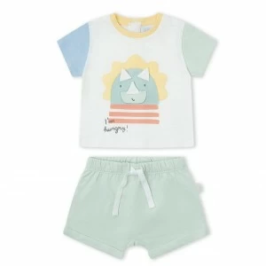 Conjunto beb&eacute; manga corta algod&oacute;n