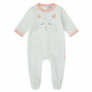 Pelele beb&eacute; manga larga estampado gatita