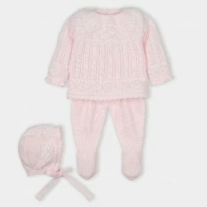 Conjunto beb&eacute; con polaina y gorrito
