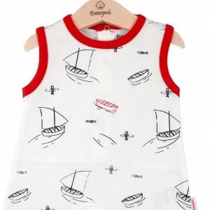 Pelele beb&eacute; algod&oacute;n estampado marinero