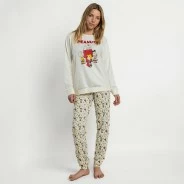 Pijama largo mujer dise&ntilde;o Snoopy