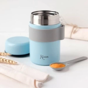Termo papillero bebe con cuchara colecci&oacute;n celeste