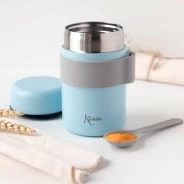 Termo papillero bebe con cuchara colecci&oacute;n celeste