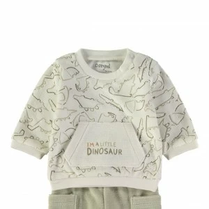 Conjunto dos piezas beb&eacute; estampado dinosaurios