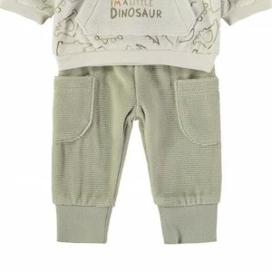 Conjunto dos piezas beb&eacute; estampado dinosaurios