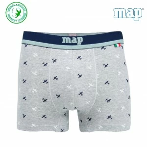B&oacute;xer hombre algodon estampado aviones pack x2