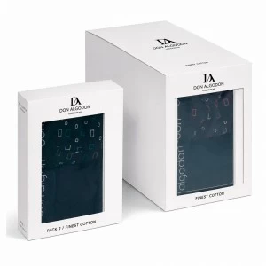 Boxer hombre paxk x2 fantasia lunas + liso