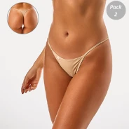 Tanga hilo pack x2 seamless poliamida elastica 