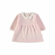 Vestido beb&eacute; manga larga rosa claro