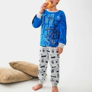 Pijama ni&ntilde;o terciopelo estampado