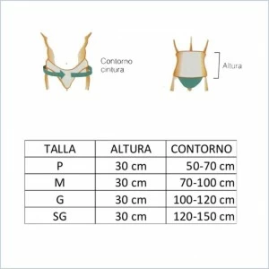 Faja tubular unisex de cierre autom&aacute;tico regulable
