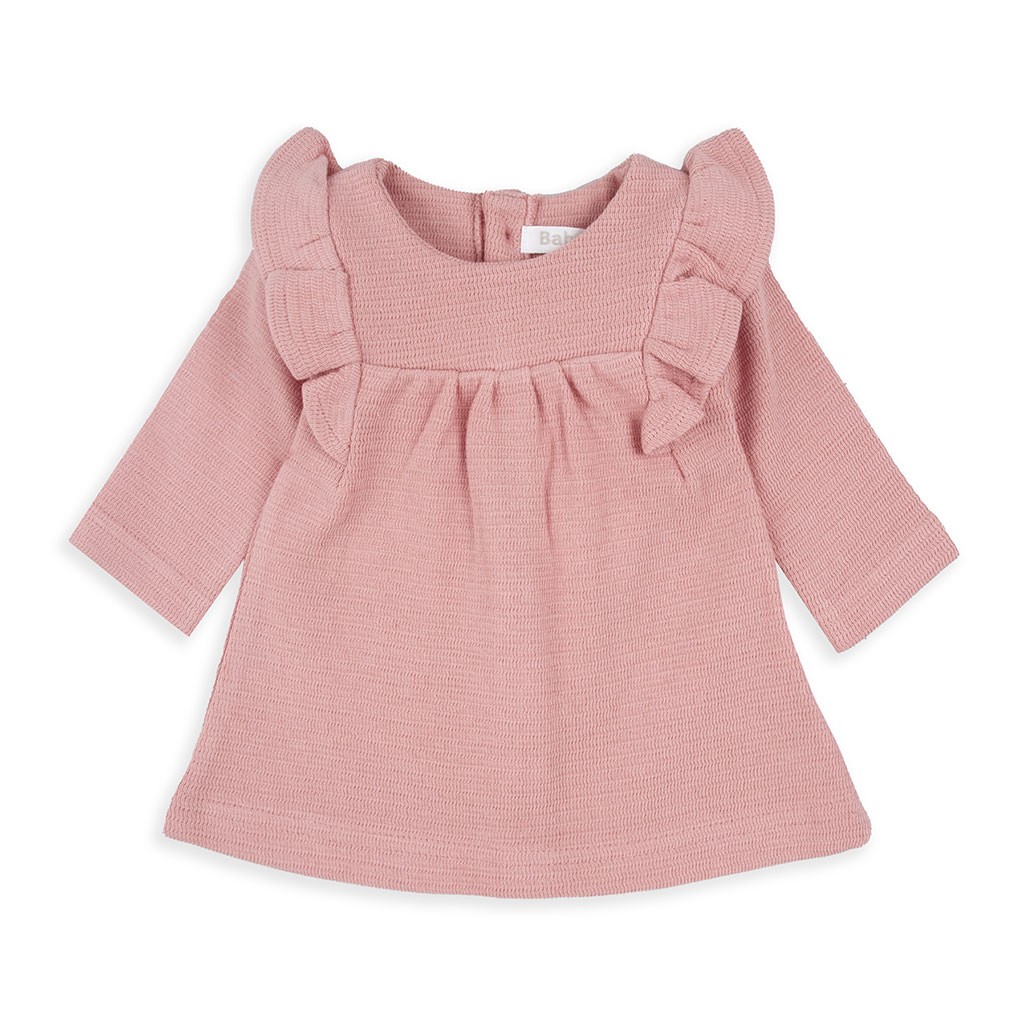 Vestido algodón bebé manga larga