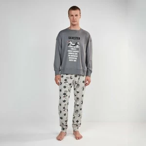 Pijama largo hombre estampado Silvestre