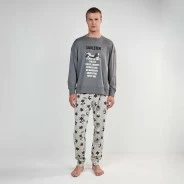 Pijama largo hombre estampado Silvestre