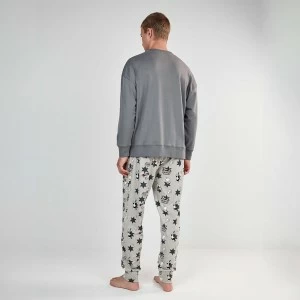 Pijama largo hombre estampado Silvestre