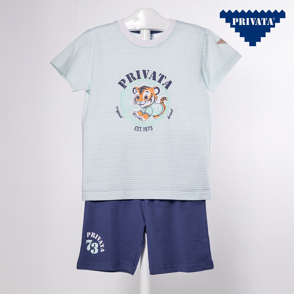 Pijama infantil manga corta algodon.