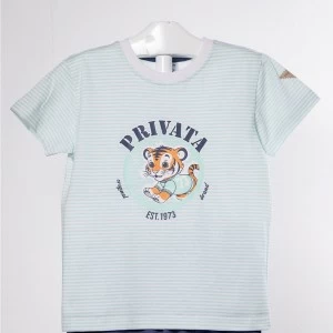 Pijama infantil manga corta algodon.