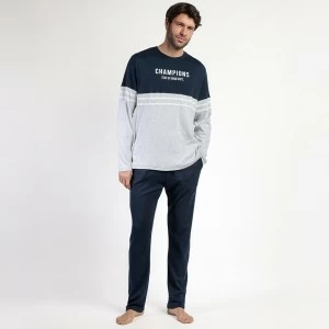 Pijama algod&oacute;n hombre manga larga "Champion"