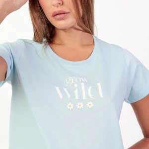 Pijama corto mujer algod&oacute;n estampado