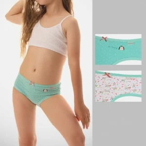 Braga ni&ntilde;a pack x2 estampada algod&oacute;n