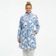 Bata mujer coeralina estampada cremallera