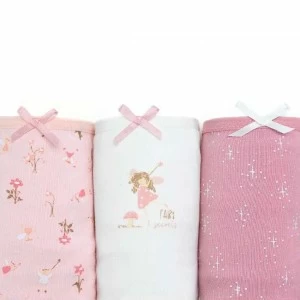 Braga ni&ntilde;a algod&oacute;n pack x3 surtido rosa