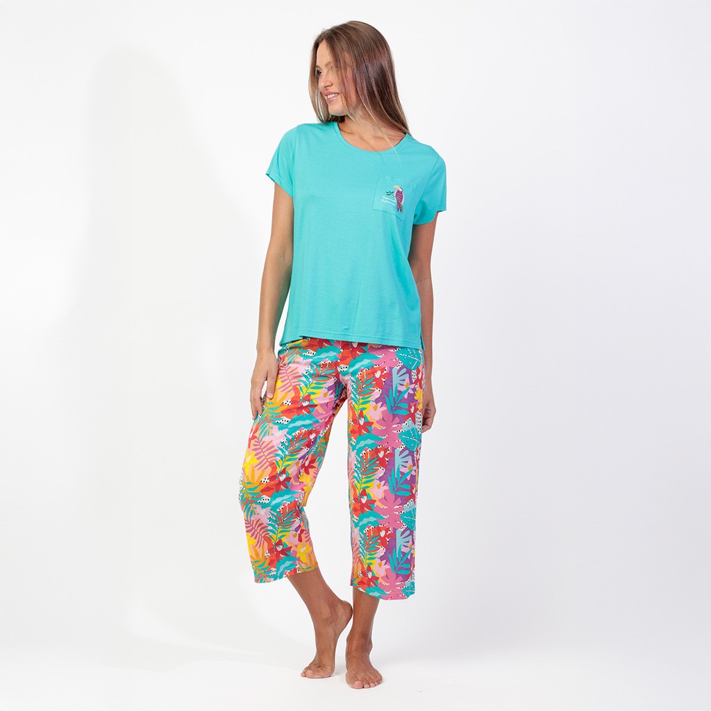 Pijama mujer pantal&oacute;n pesquero viscosa