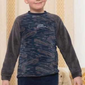 Pijama ni&ntilde;o tejido peluche 