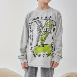 Pijama para ni&ntilde;o juvenil tundosado skate