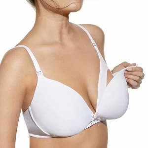 Sujetador mujer liso sin aro con relleno maternal 