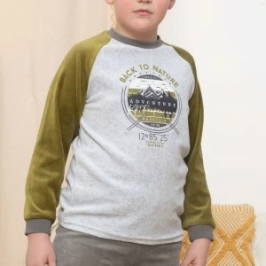 Pijama tundosado ni&ntilde;o manga larga