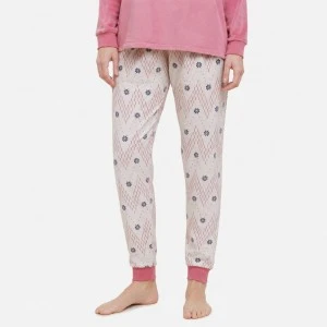 Pijama coralina mujer manga larga