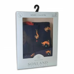 Estuche regalo b&oacute;xer + calcetin fantas&iacute;a perrito