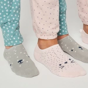 Calcetin tobillero fantas&iacute;a homewear