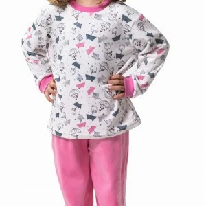Pijama manga larga ni&ntilde;a estampado