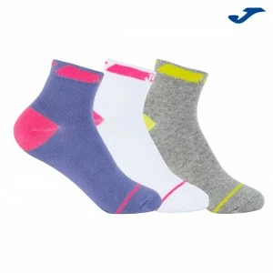 Calcet&iacute;n deportivo tobillero ni&ntilde;a pack x3