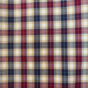 Pijama hombre villela fina con cuadros granates