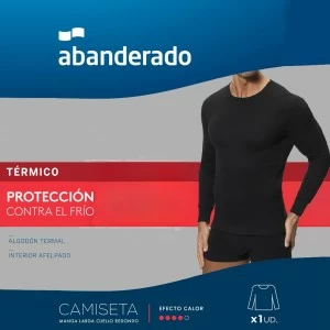 Camiseta manga larga termal interlock algod&oacute;n