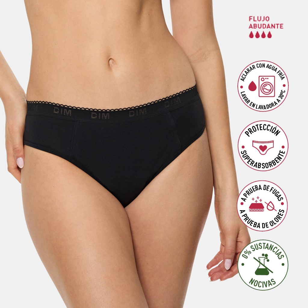 Braguita menstrual de flujo abundante infantil