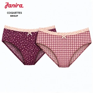 Braga mujer viscosa cintura encaje pack 2 brislip