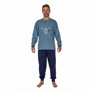Pijama largo hombre algod&oacute;n 100%